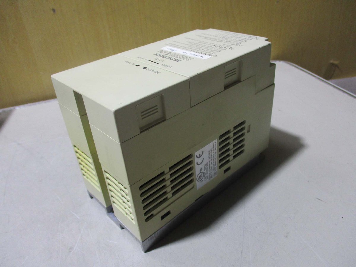 中古 MITSUBISHI FR-E520-0.1KN インバーター 0.1kW 4個(R50615DHD025)_画像8