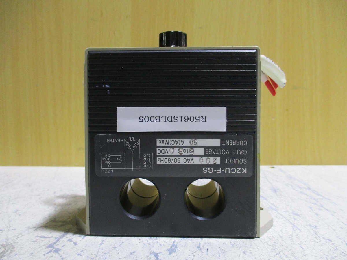 中古OMRON HEATER FAULT DETECTOR K2CU-F40A-EGS ヒーター断線警報器[2個セット](R50615DLB005)_画像2