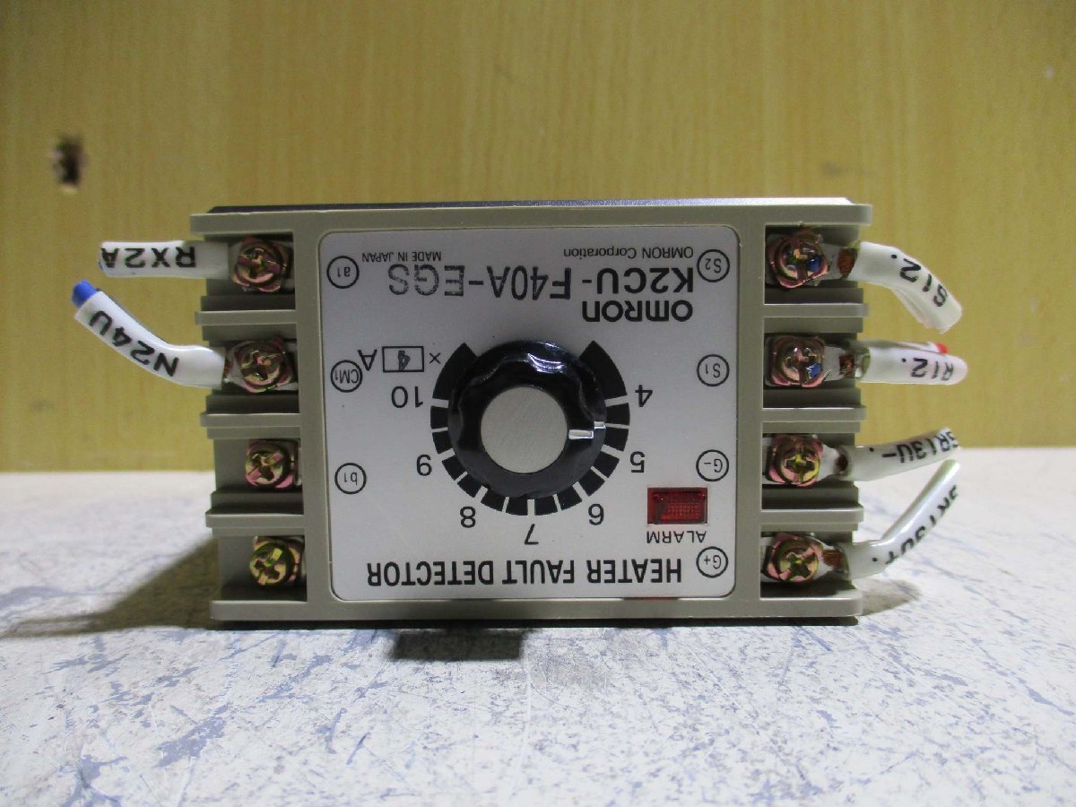 中古OMRON HEATER FAULT DETECTOR K2CU-F40A-EGS ヒーター断線警報器[2個セット](R50615DLB005)_画像4