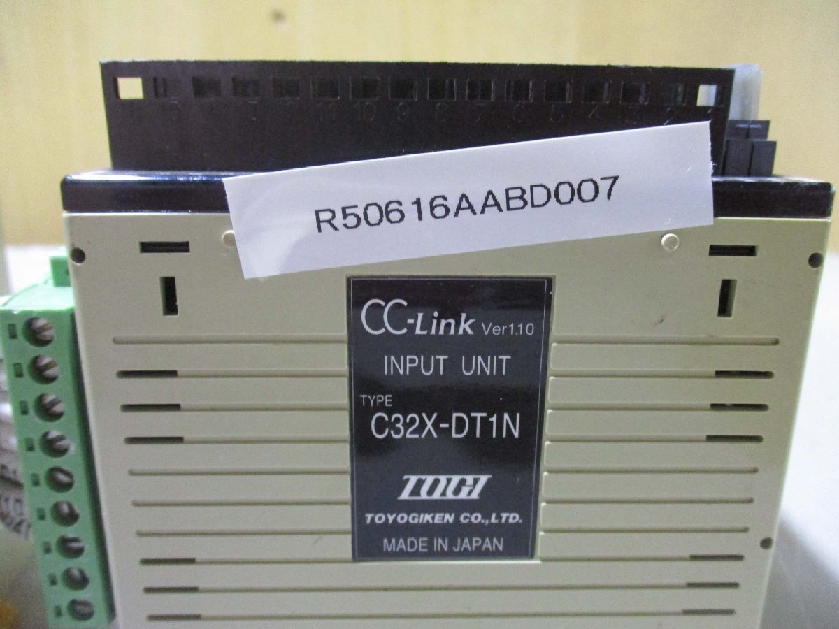 中古 TOGI C32X-DT1N 入力ターミナル端子台 CC-Link [2個セット](R50616AABD007)_画像2