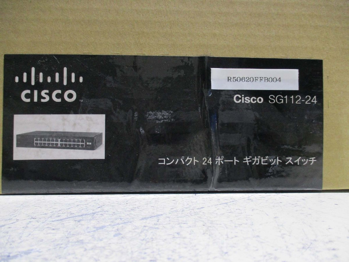 新古 Cisco Systems SG112-24 コンパクト24ポートギガビットスイッチ(R50620FFB004)_画像1