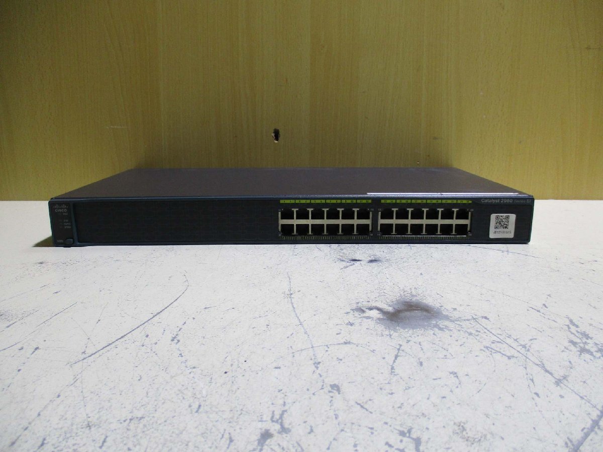 中古 Cisco Catalyst Switch/WS-C2960-24-S 通電OK(R50621CWA005)_画像2