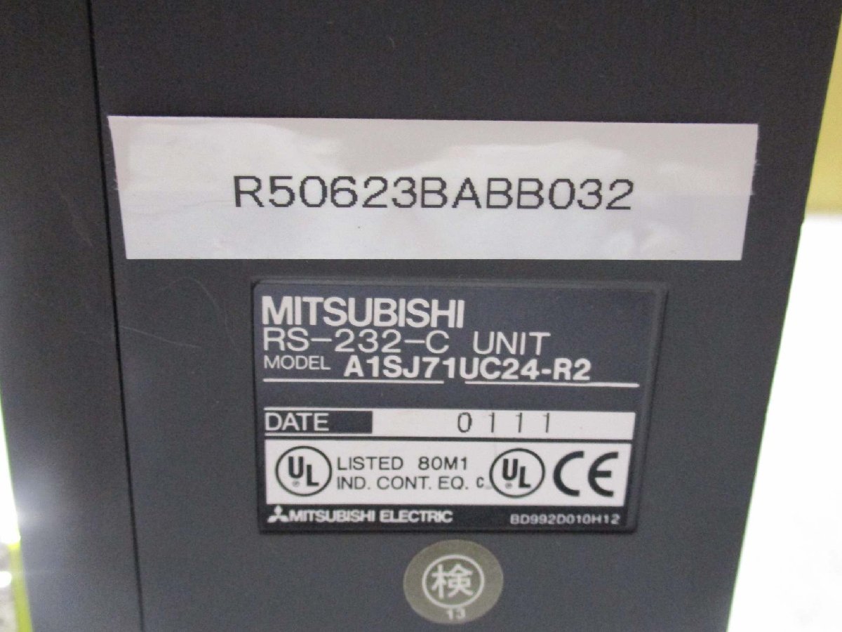 中古 MITSUBISHI RS-232-C UNIT A1SJ71UC24-R2 計算機リンクユニット(R50623BABB032)_画像2