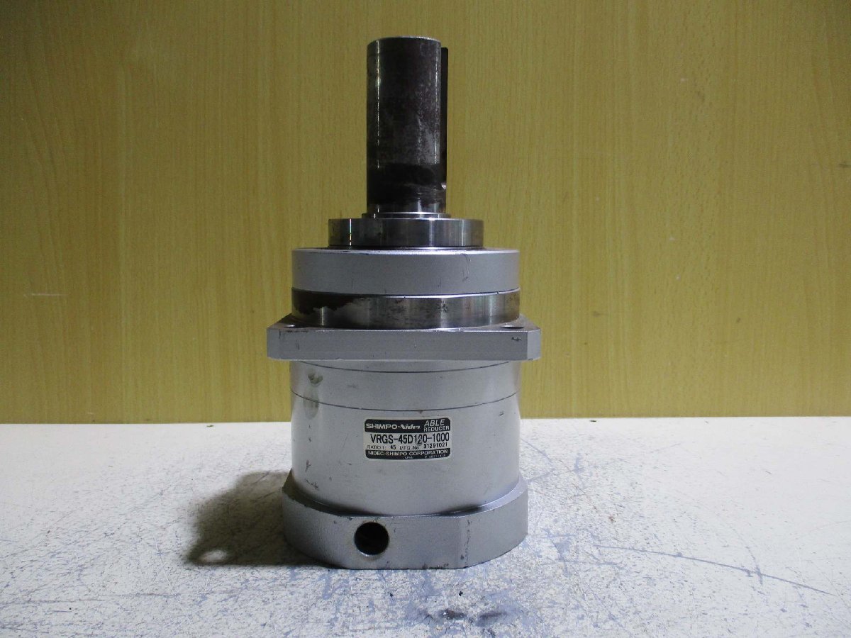 中古 NIDEC SHIMPO ABLE REDUCER VRGS-45D120-1000 サーボモータ専用 精密減速機(R50623GGE026)_画像1