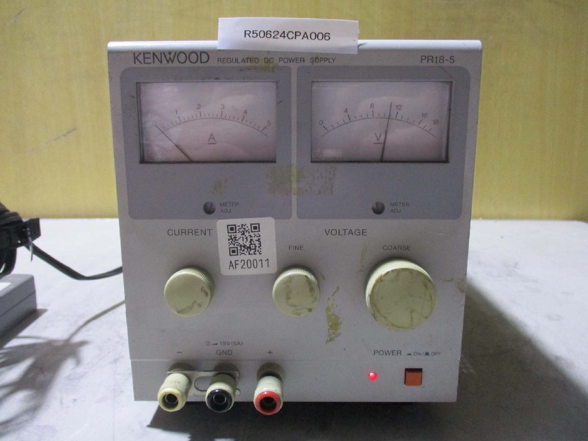 中古KENWOOD 電圧計 PR18-5 通電済み(R50624CPA006)