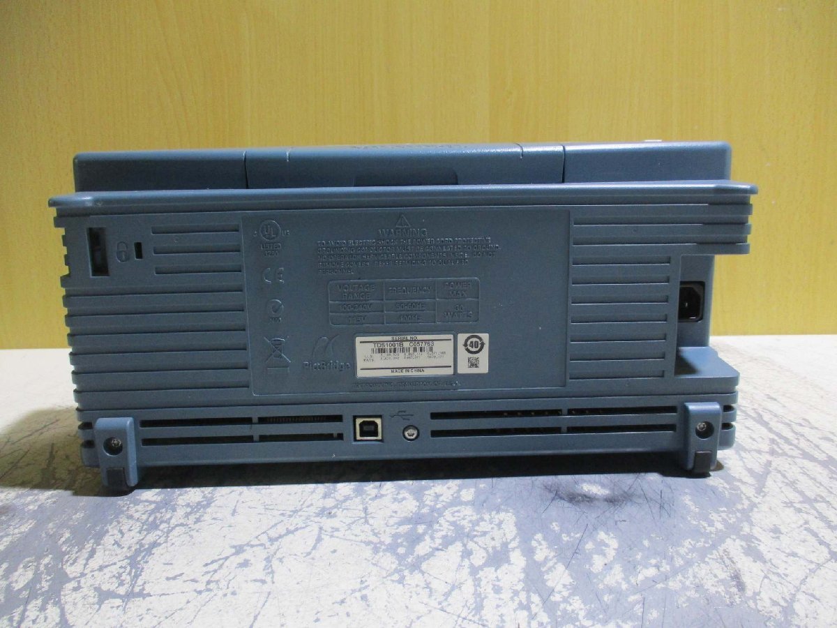 中古Tektronix ２ch デジタルオシロスコープ TDS1001B 40MHz 500MS/s 通電確認(R50707DGA010)_画像7