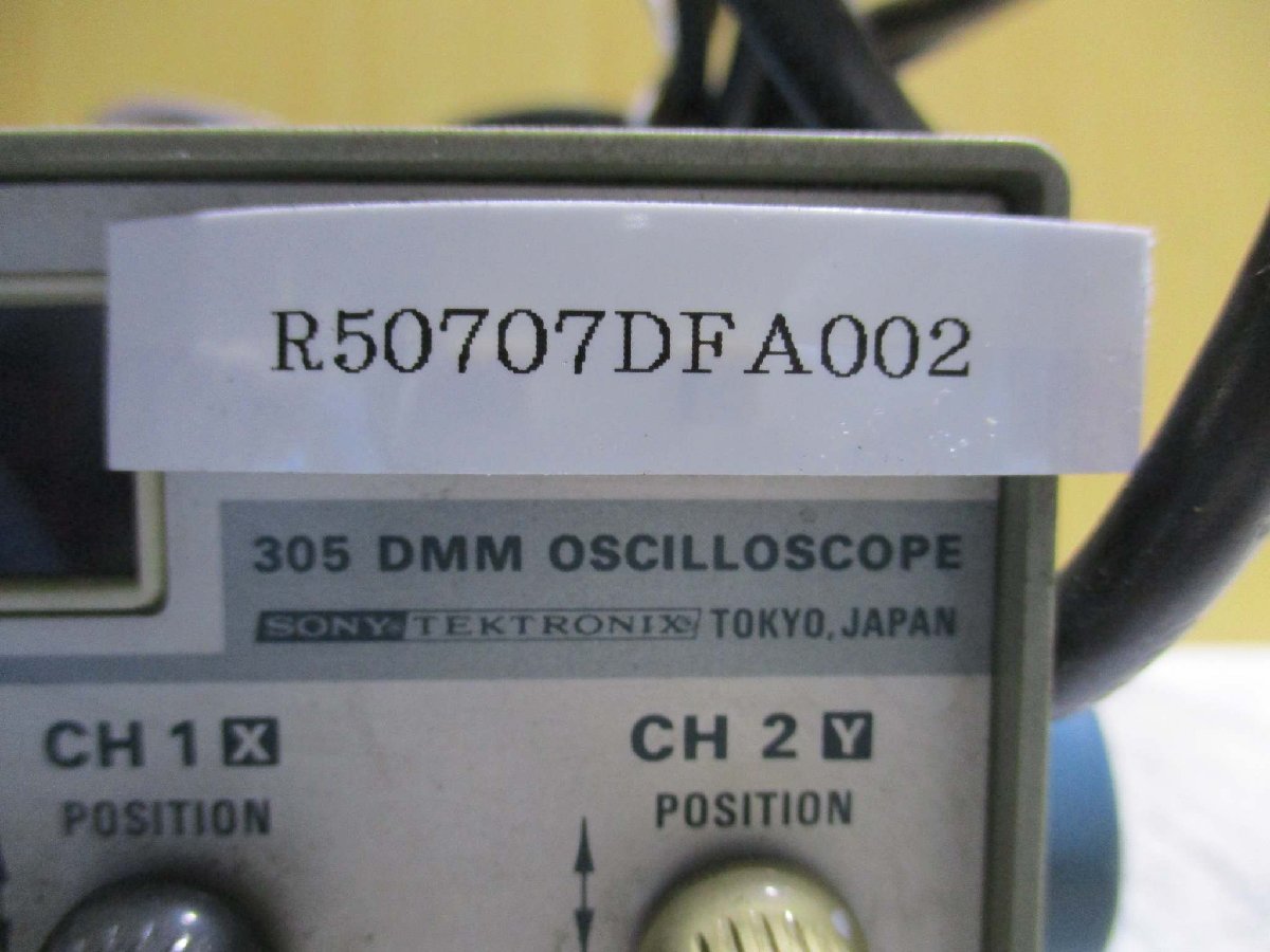 中古Tektronix/テクトロニクス 305 DMMオシロスコープ 通電確認(R50707DFA002)_画像3