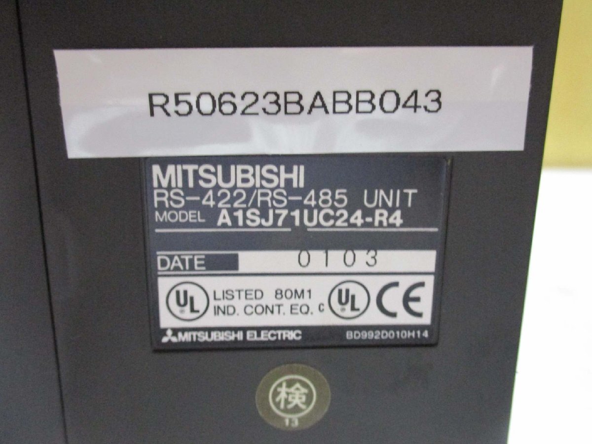 中古 MITSUBISHI RS-422/RS-485 UNIT A1SJ71UC24-R4(R50623BABB043)_画像2