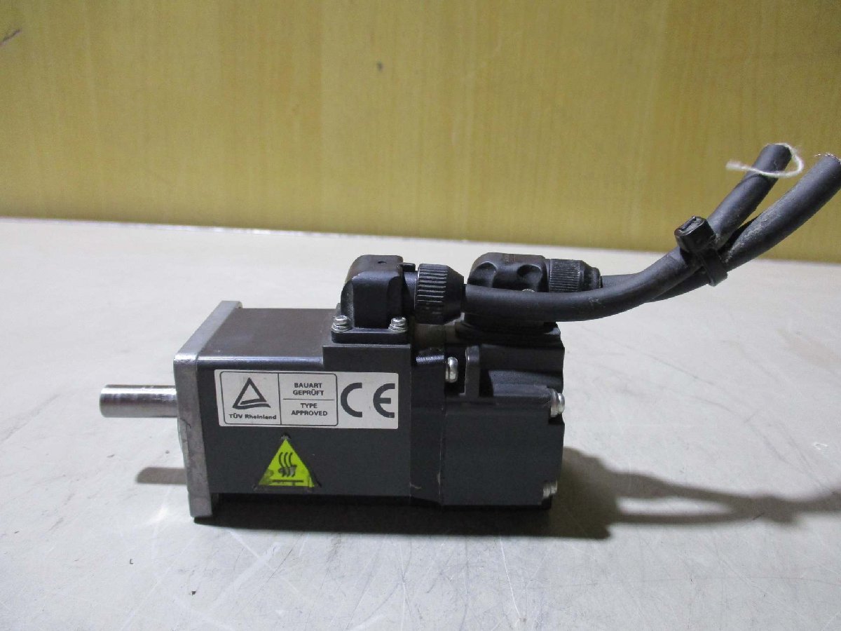 中古 MITSUBISHI AC SERVO MOTOR HF-KP13 AC サーボモーター 100W(R50624GPB020)_画像4