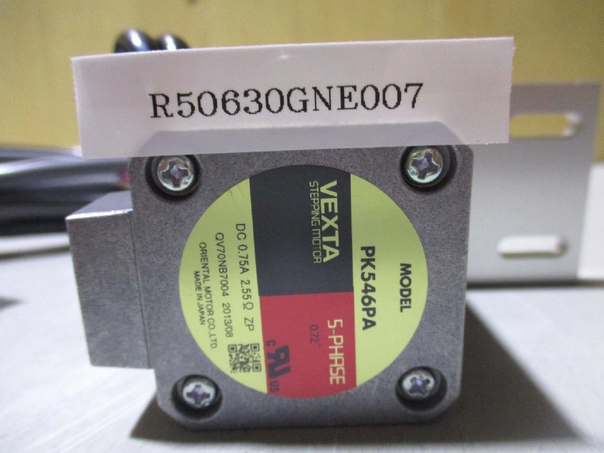 中古 ORIENTAL MOTOR STEPPING MOTOR PK546PA/MOTOR DRIVER CRD507-KD(R50630GNE007)_画像2