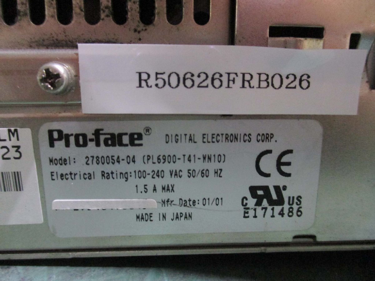 中古 PRO FACE DIGITAL ELECTRONICS CORP 2780054-04 産業用PC 中古 PRO FACE DIGITAL ELECTRONICS CORP 2780054-04 産業用PC