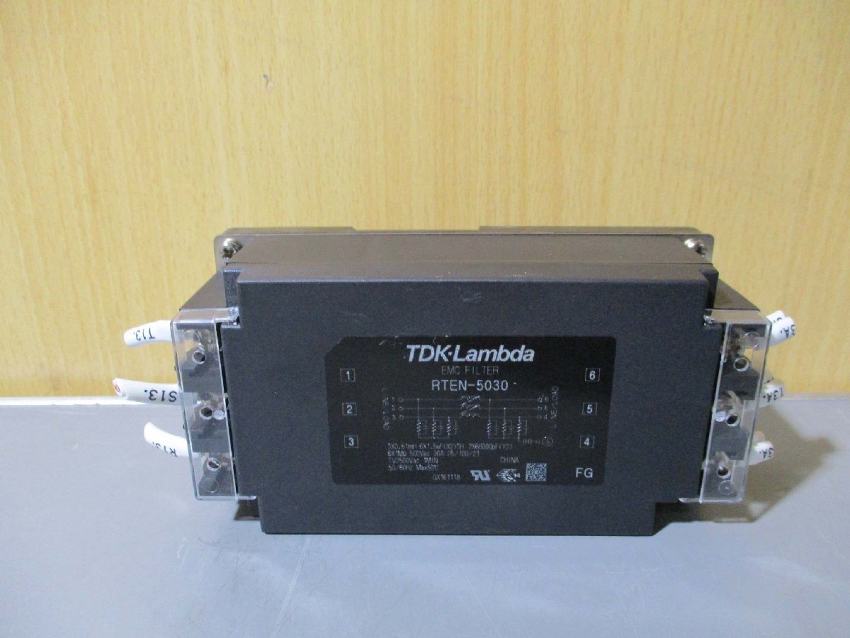 中古 TDK LAMBDA EMC FILTER RTEN-5030 ノイズフィルター 2個(R50628CTC014)_画像2