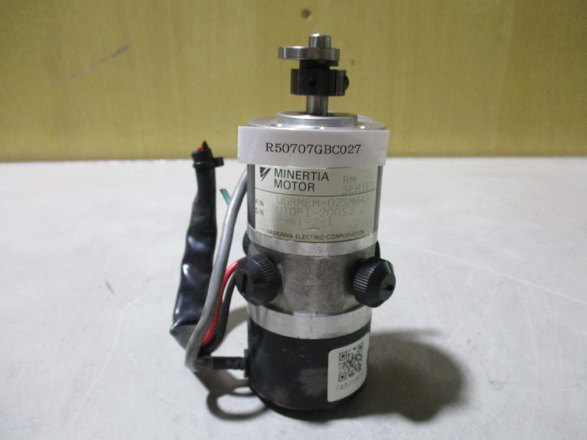 中古YASKAWA MINERTIA MOTOR UGRMEM-02SMA41(R50707GBC027)