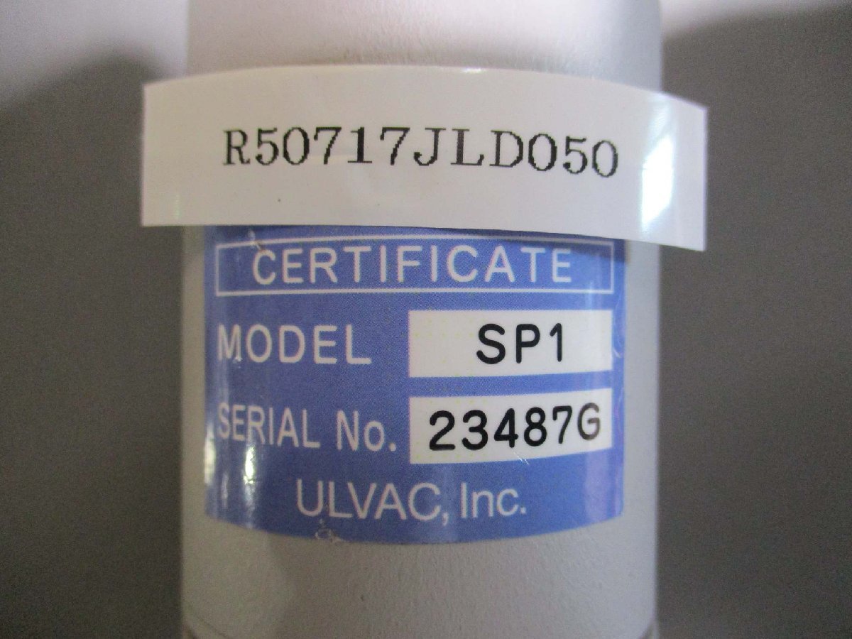 中古ULVAC SP1 CERT|FICATE ピラニ真空計 動作未確認 付属品なし(R50717JLD050)_画像6