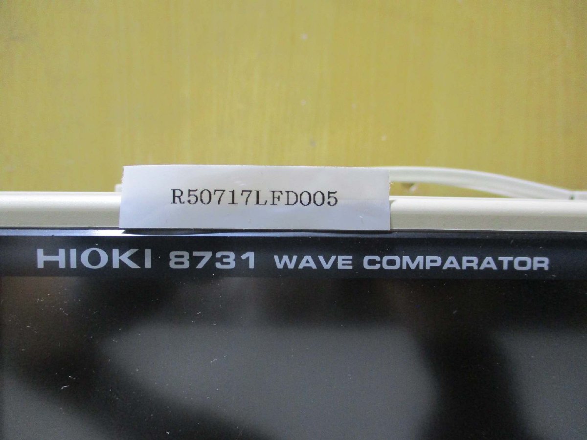 中古HIOKI 波形判定器 8731 WAVE COMPARATOR 通電確認(R50717LFD005)_画像9