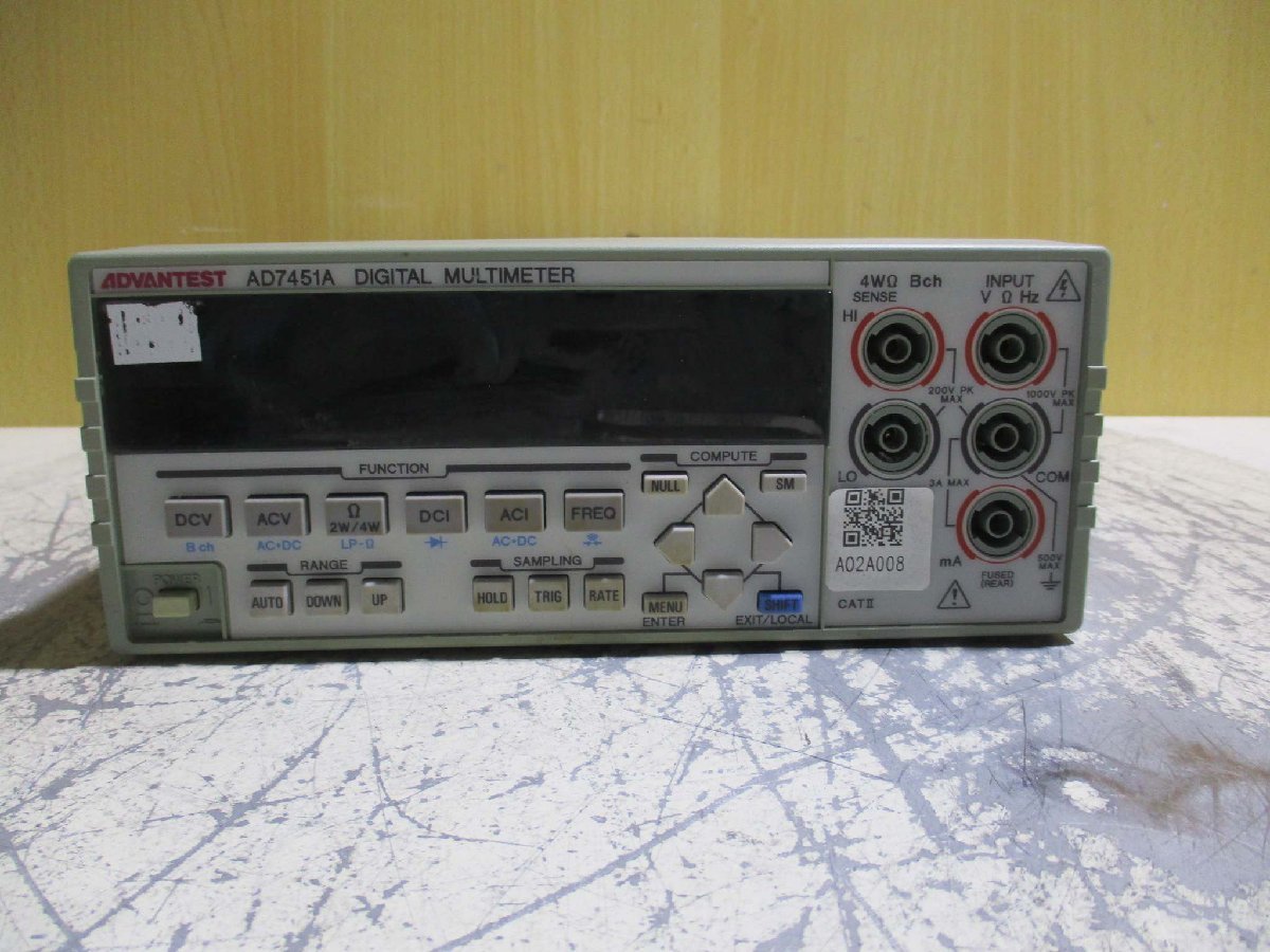 中古 ADVANTEST AD7451A DIGITAL MULTMETER デジタルマルチ 中古 ADVANTEST AD7451A DIGITAL MULTMETER デジタルマルチ