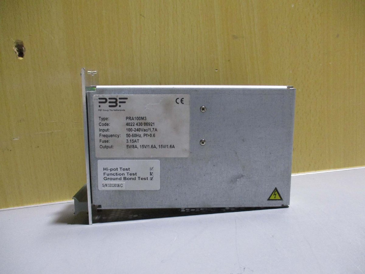 中古 PBF PRA100M3 Power Supply(R50710CMD004)_画像2