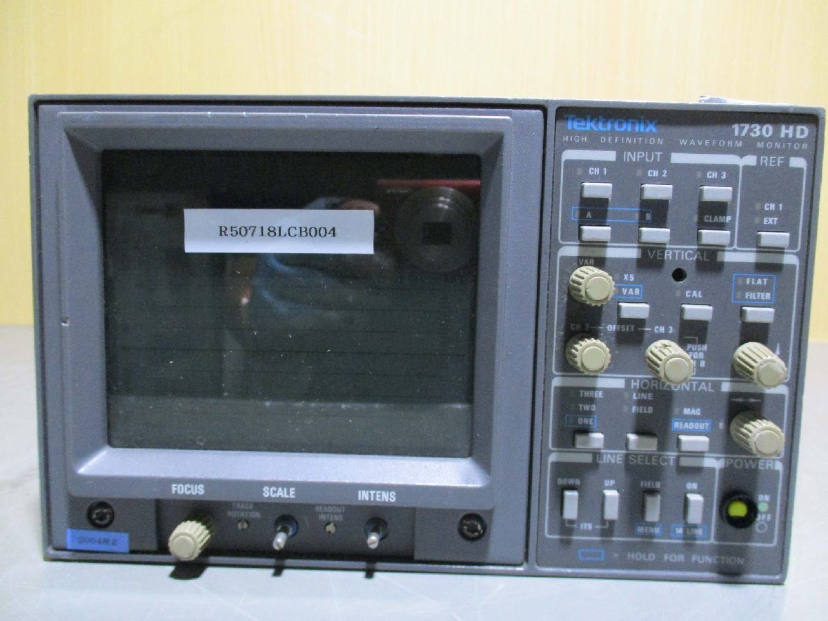中古 Tektronix 1730 HD Waveform Monitor <通電OK 中古 Tektronix 1730 HD Waveform Monitor <通電OK