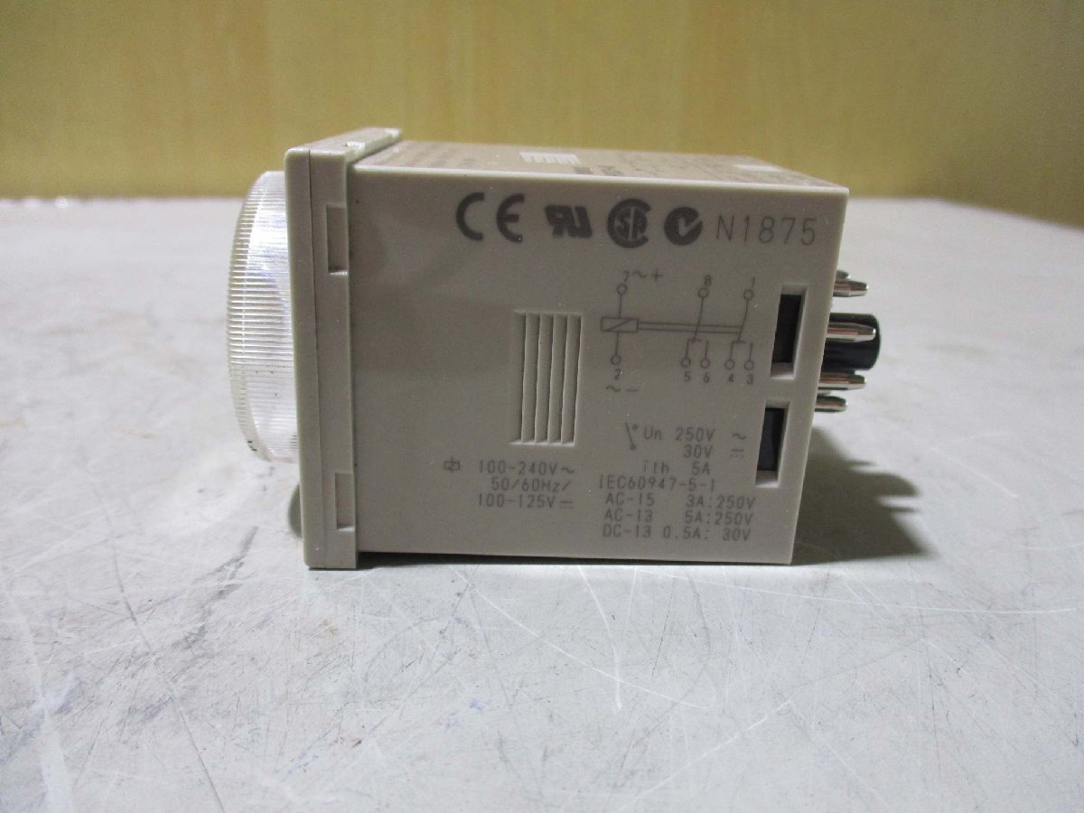 中古 OMRON TIMER H3CR-A8 ソリッドステート・タイマー 4個(R50626DLB058)_画像4