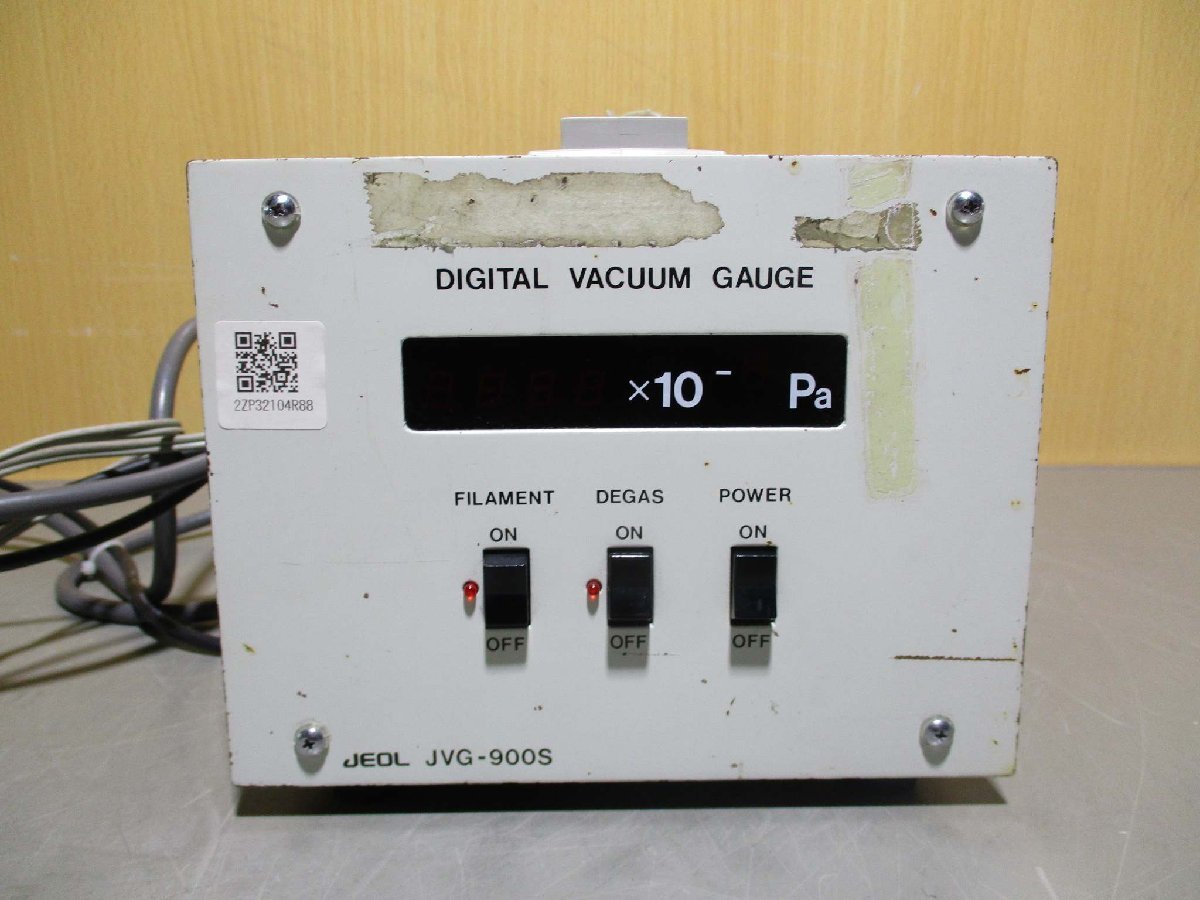 中古 JEOL DIGITAL VACUUM GAUGE JVG-900S PVG-900S デジタル真空計 通電OK(R50713HKB012)_画像2