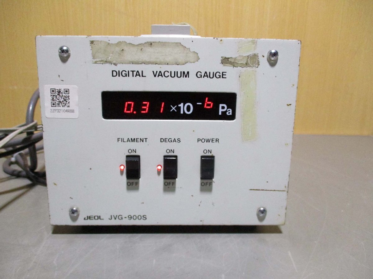 中古 JEOL DIGITAL VACUUM GAUGE JVG-900S PVG-900S デジタル真空計 通電OK(R50713HKB012)_画像1