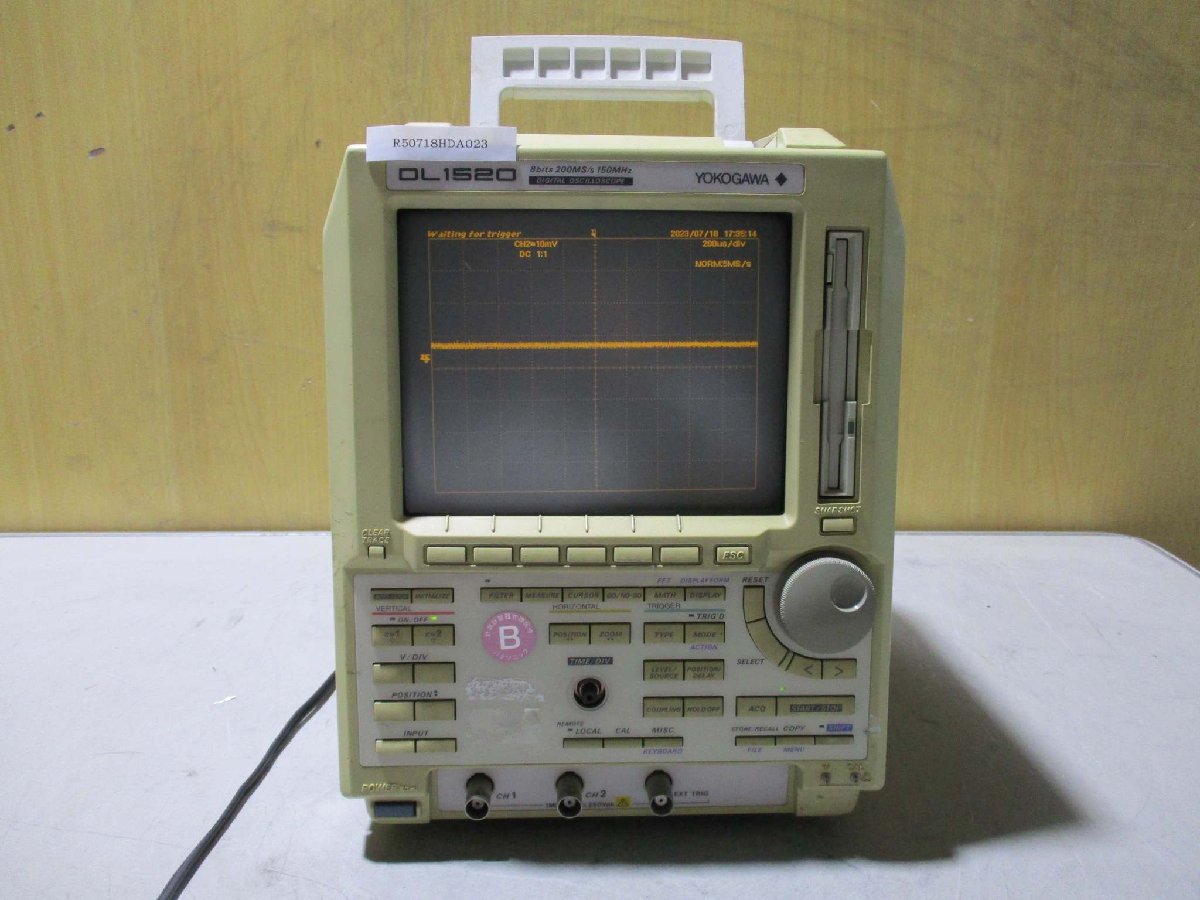 中古 YOKOGAWA 701505-1-M-C1/B5 デジタルオシロスコープ DL1520＜通電OK (R50718HDA023)