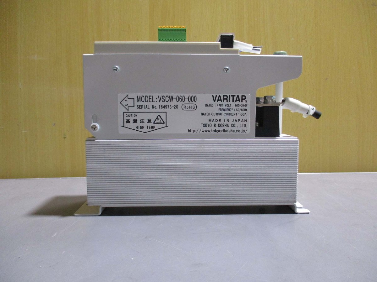 中古TOKYO RIKOSHA VSCW-060-000 サイリスタ式電力調整器 バリタップVSCW型(R50717DFE008)