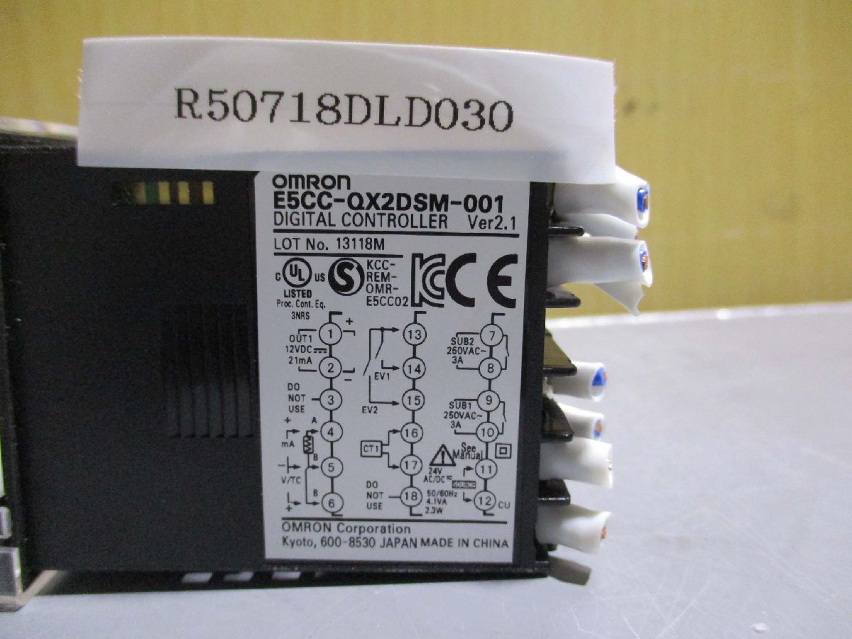 中古 OMRON DIGITAL CONTROLLER E5CC-QX2DSM-001 2個(R50718DLD030)_画像3
