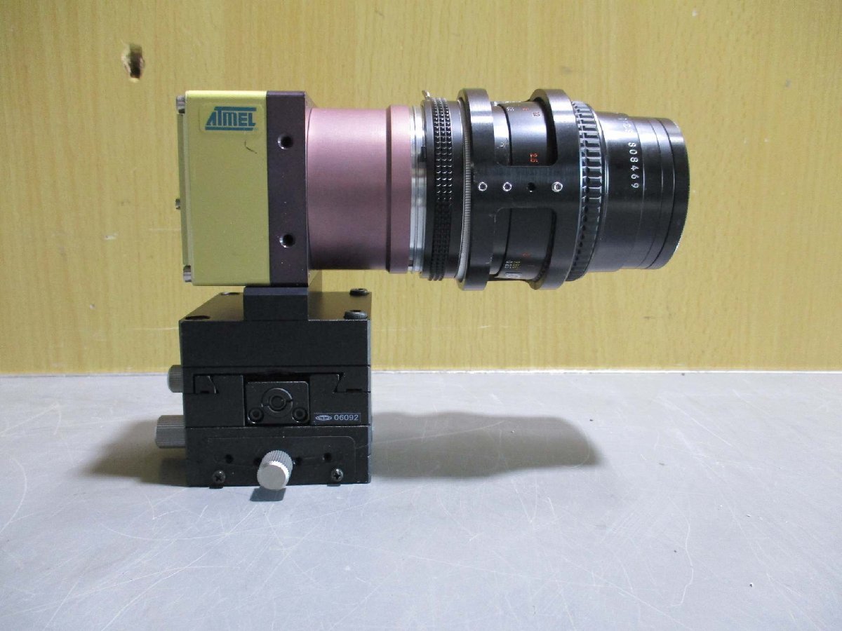 中古 中央精機 HC-61 カメラホルダ/TS-612 傾斜ステージ/NIKON Micro-Nikkor 55mm 1:2.8 レンズ(R50721ALC009)_画像4