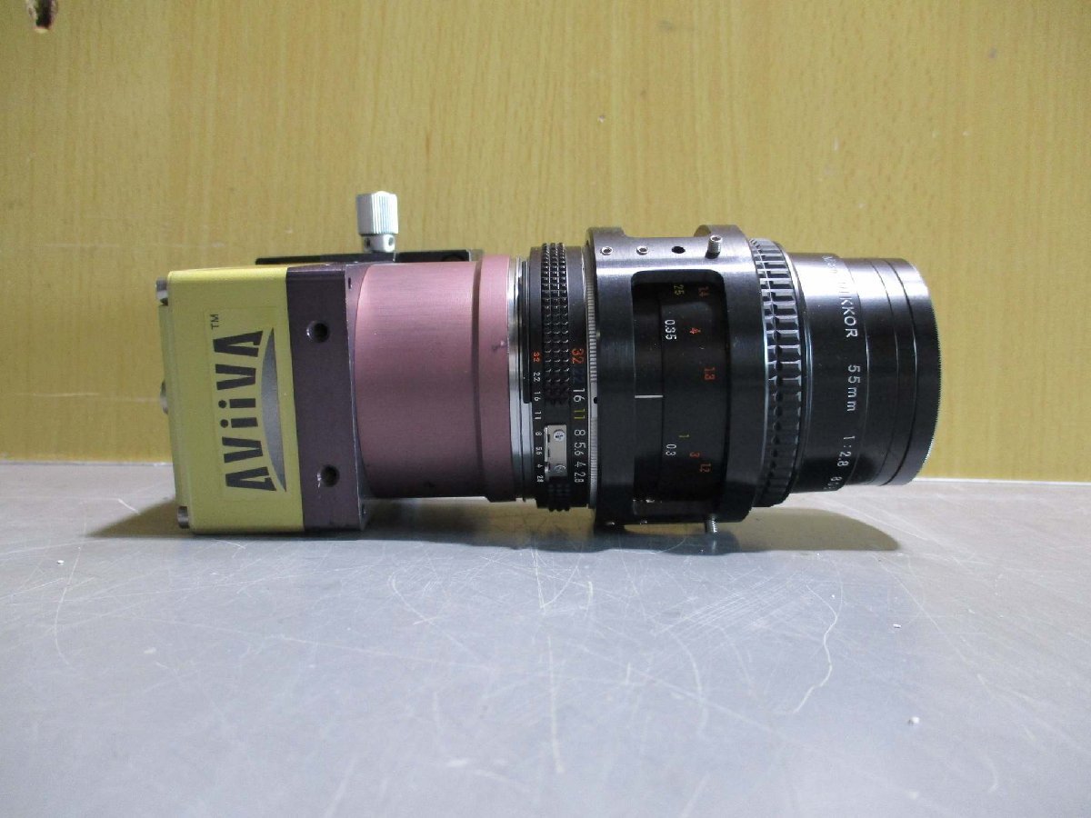 中古 中央精機 HC-61 カメラホルダ/TS-612 傾斜ステージ/NIKON Micro-Nikkor 55mm 1:2.8 レンズ(R50721ALC010)_画像7