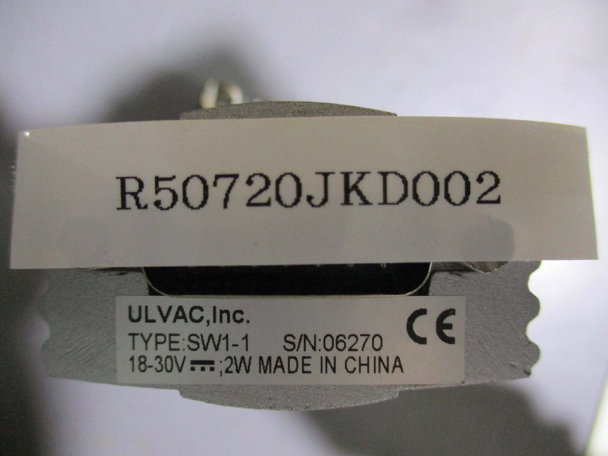 中古 ULVAC SW1-1 G-TRAN シリーズ 大気圧ピラニ真空計(R50720JKD002)_画像6
