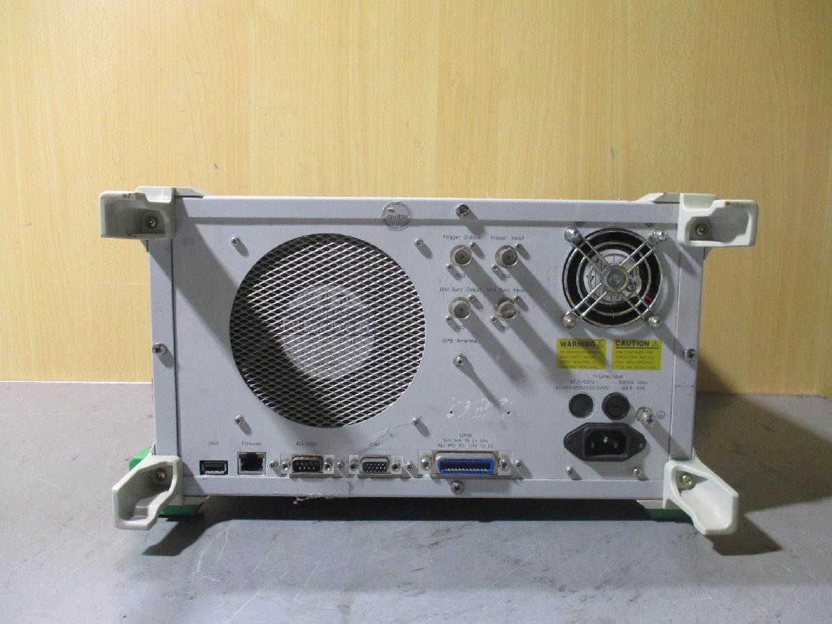 中古 ANRITSU DATA QUALITY ANALYZER MD1230A データクオリティアナライザ 通電OK(R50720MDC001)_画像4