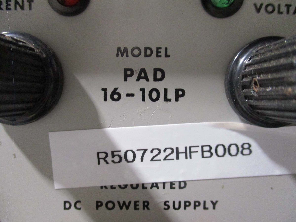 中古 KIKUSUI PAD16-10LP 直流安定化電源装置 REGURATED POWER SUPPLY(R50722HFB008)_画像2