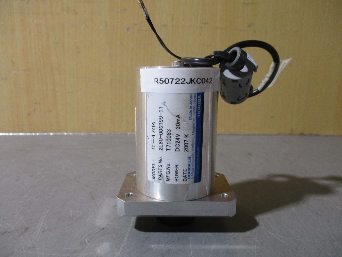 中古 HORIBA 非接触放射温度計 IT-470A DC24V 30MA(R50722JKC042)