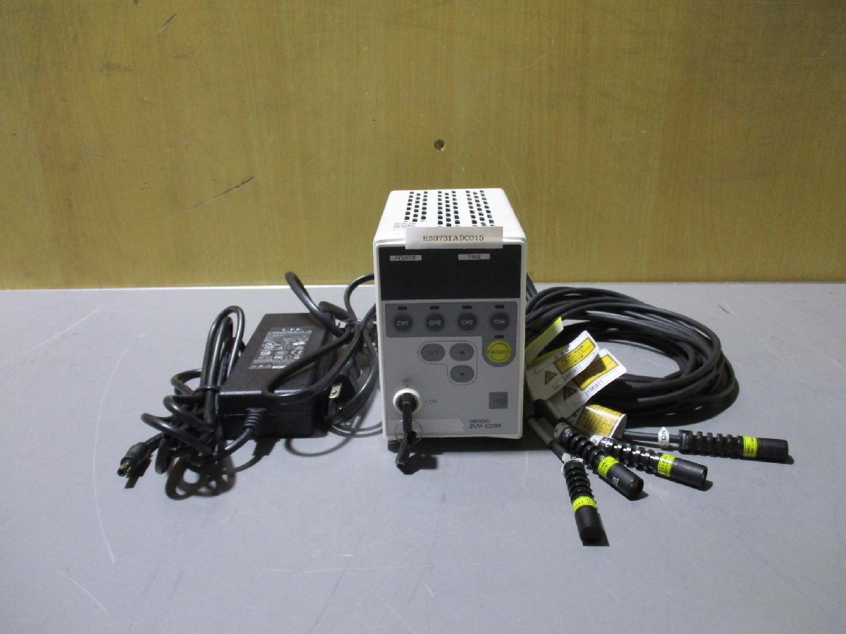 中古 OMRON UV-LED CONTROLLER ZUV-C20H/SMART CURING SYSTEM ZUV-H20MB*4 UV-LED照射器コントローラセット(R50731ADC015)