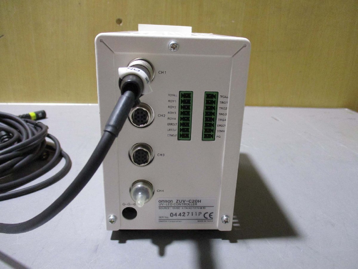 中古 OMRON UV-LED CONTROLLER ZUV-C20H/SMART CURING SYSTEM ZUV-H20MB UV-LED照射器コントローラセット(R50731ADC017)_画像3