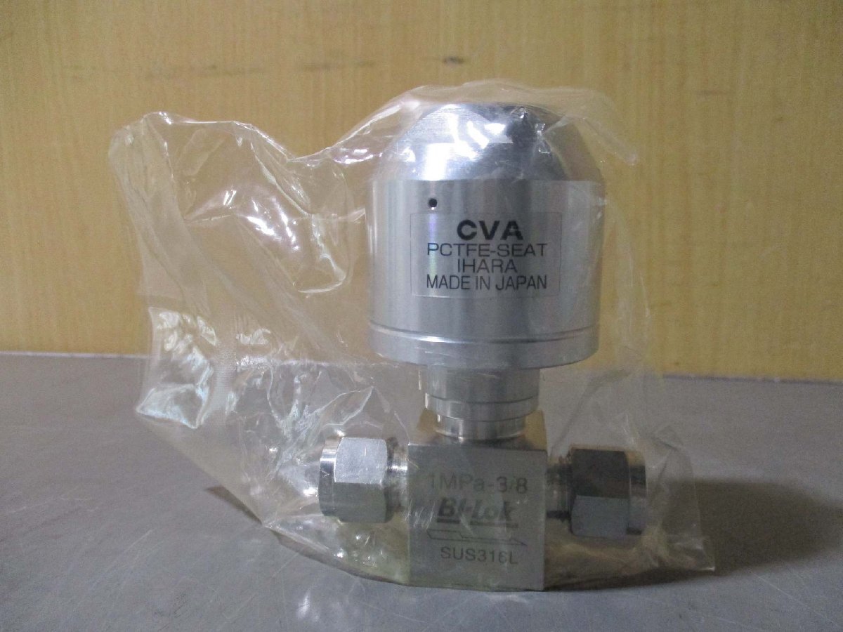 新古CVA-6D BA Bellows Valve SUS316l 1MPa-3/8 Bi-LOK IHARA CVA-6D-BA Norm Closed 11個(R50726JJE002)_画像3