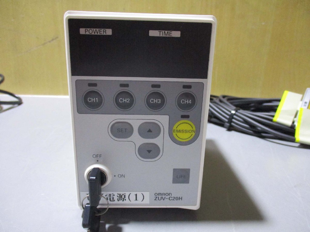 中古 OMRON UV-LED CONTROLLER ZUV-C20H/SMART CURING SYSTEM ZUV-H20MB*4 UV-LED照射器コントローラセット(R50731ADC014)_画像4