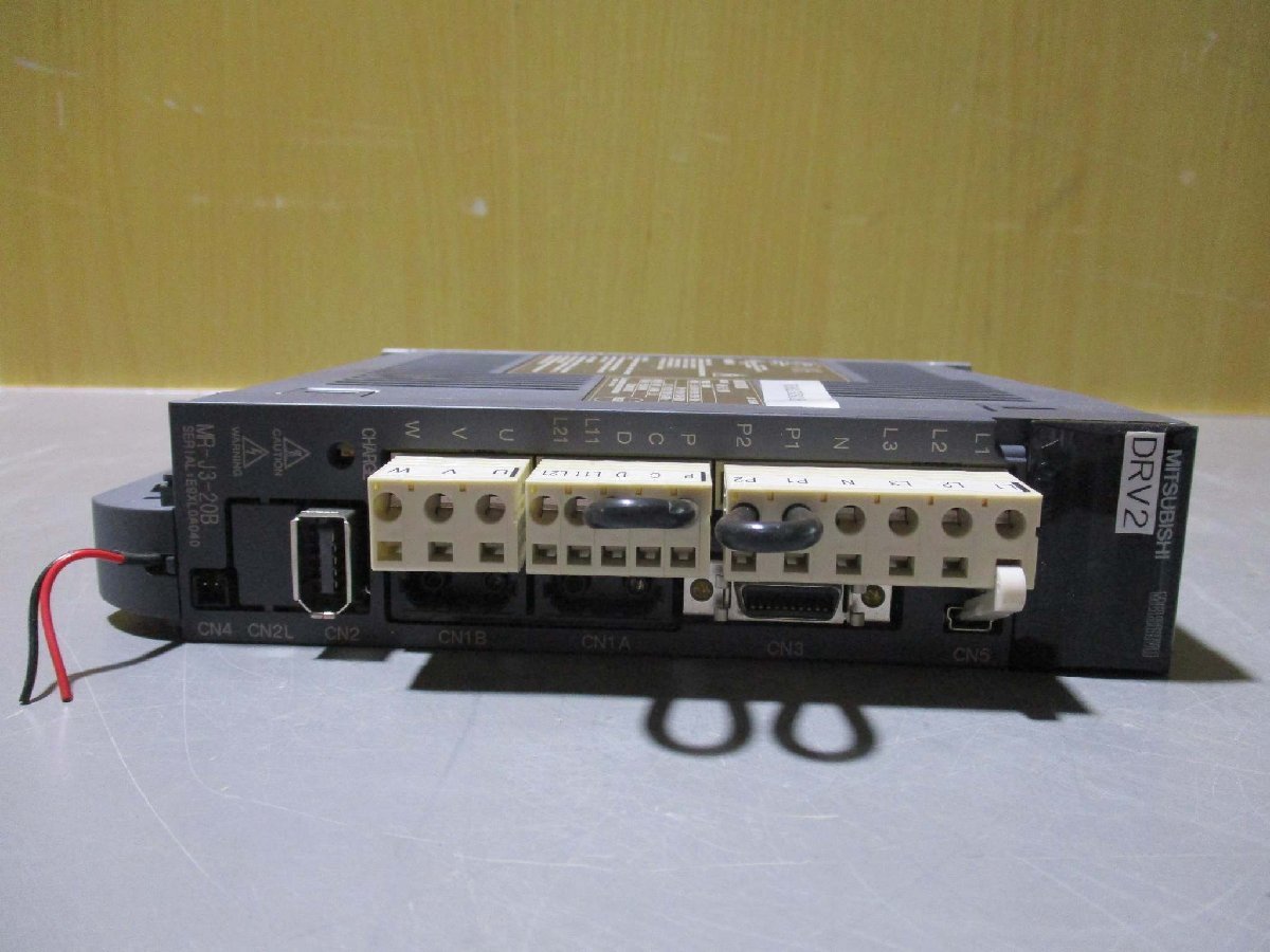 中古 MITSUBISHI AC SERVO MR-J3-20B ACサーボアンプ(R50821BZB018)_画像4