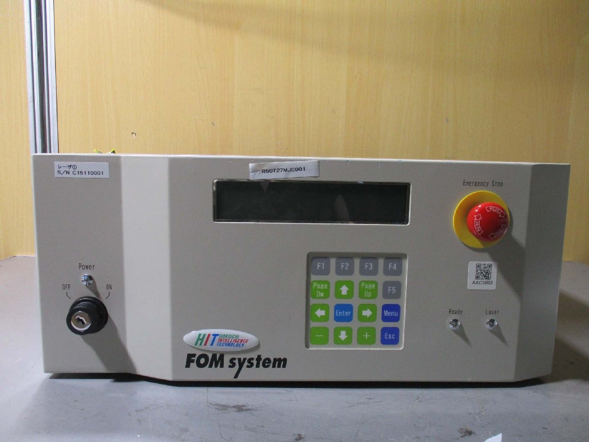 中古FOM system FOM-A351D-C002 ァイバ出力型レーザシステム 通電OK(R50727MJC001)_画像2