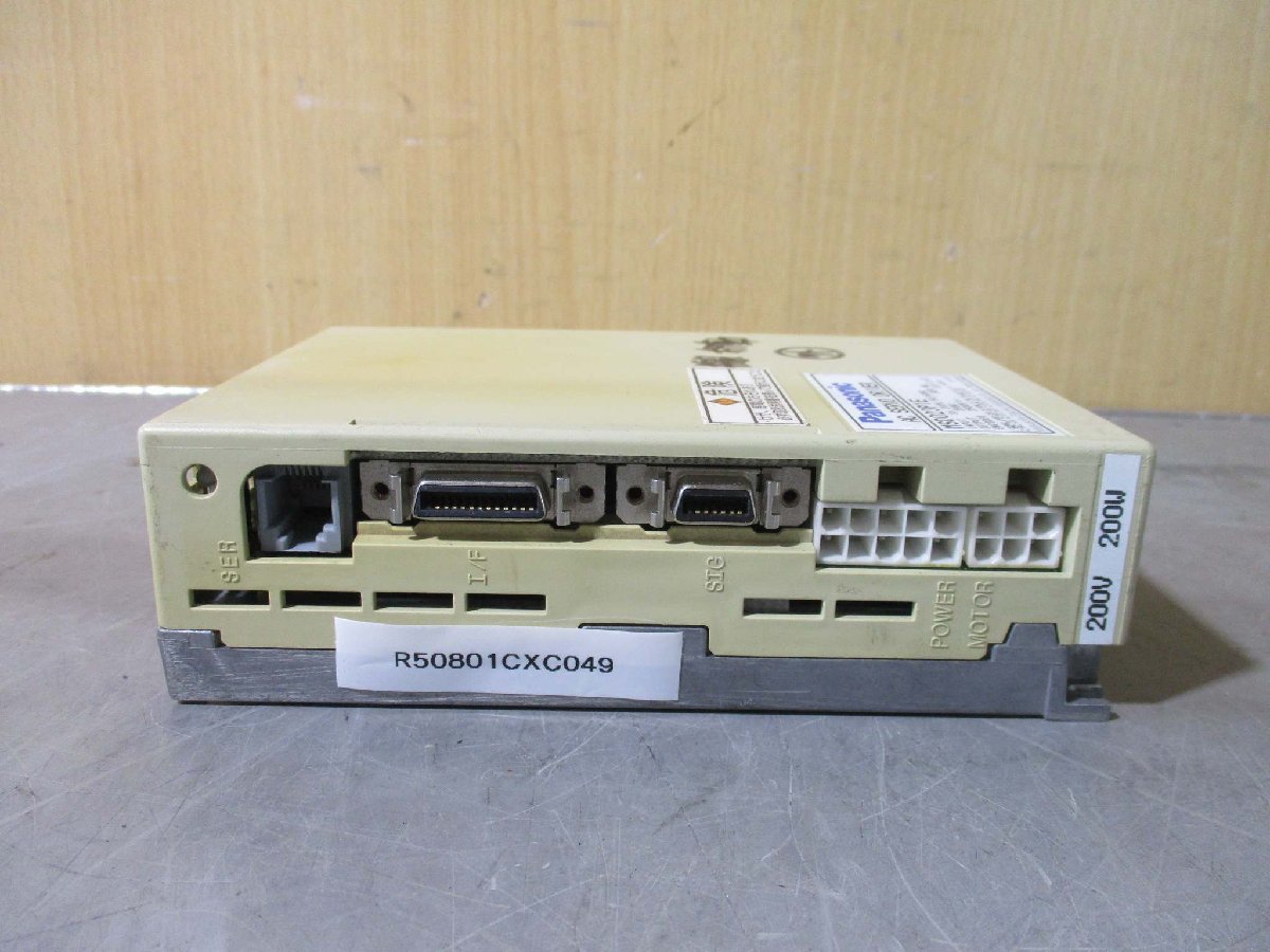 中古 Panasonic AC SERVO DRIVER MSD023P1E ACサーボアンプ(R50801CXC049)_画像1