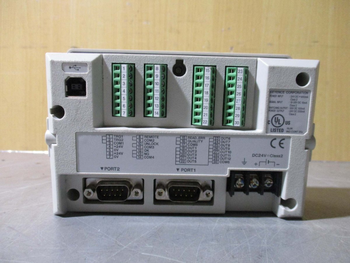 中古 KEYENCE DV-90N バーコードデータ照合装置 AutoID 通電OK(R50728DMD072)_画像7