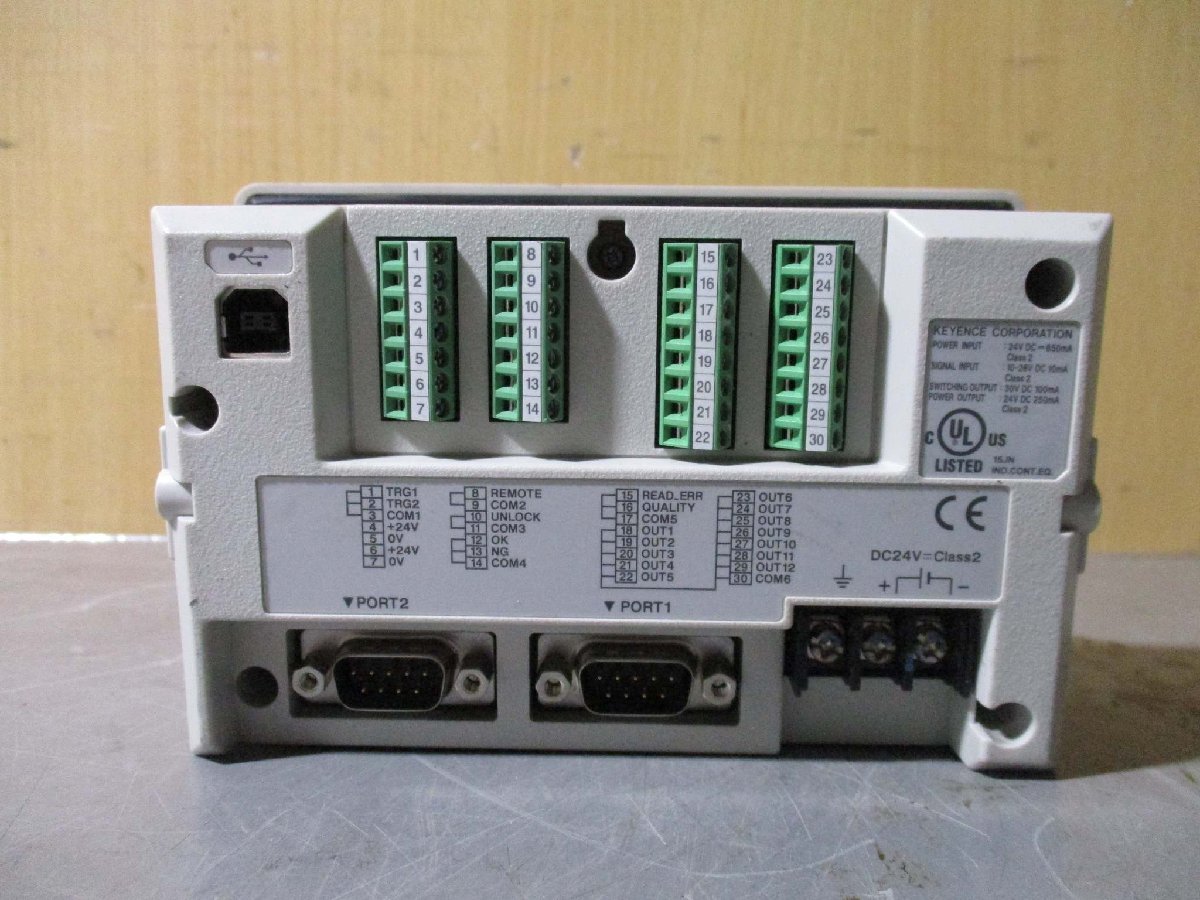中古 KEYENCE DV-90N バーコードデータ照合装置 AutoID 通電OK(R50728DMD070)_画像6