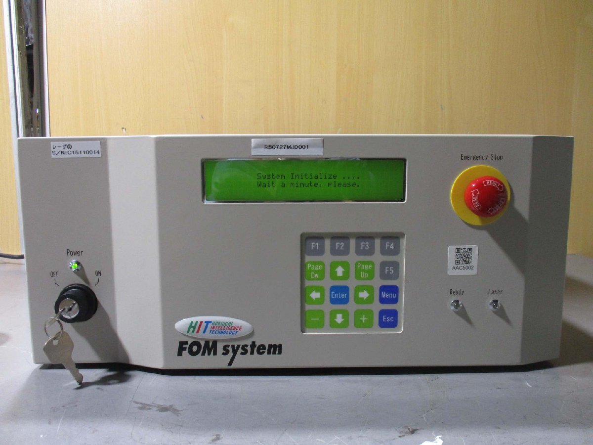 中古FOM system FOM-A351D-C002 ァイバ出力型レーザシステム 通電OK(R50727MJD001)_画像2