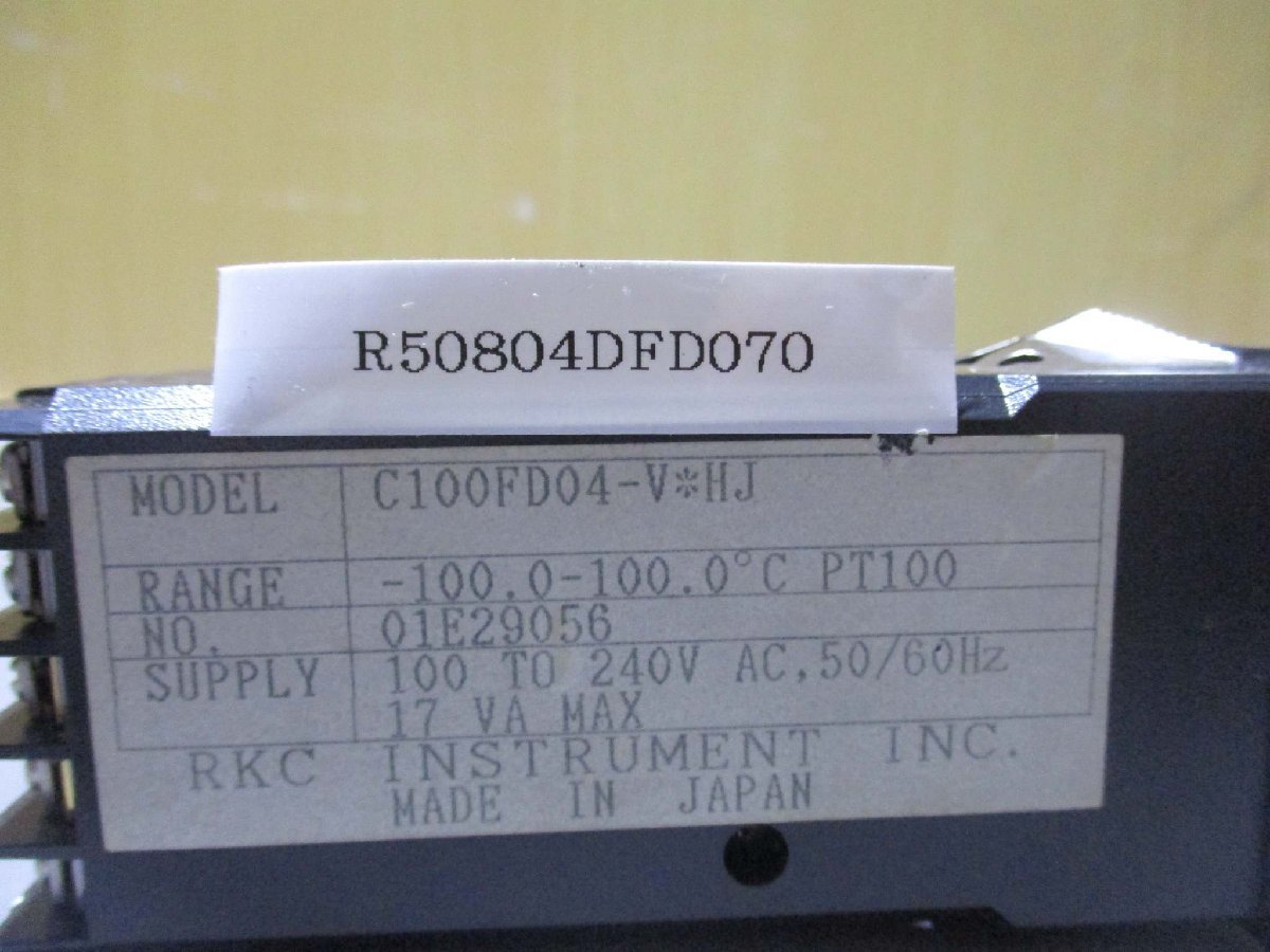 中古 RKC REX-C100 温度調節計　 3個(R50804DFD070)_画像2