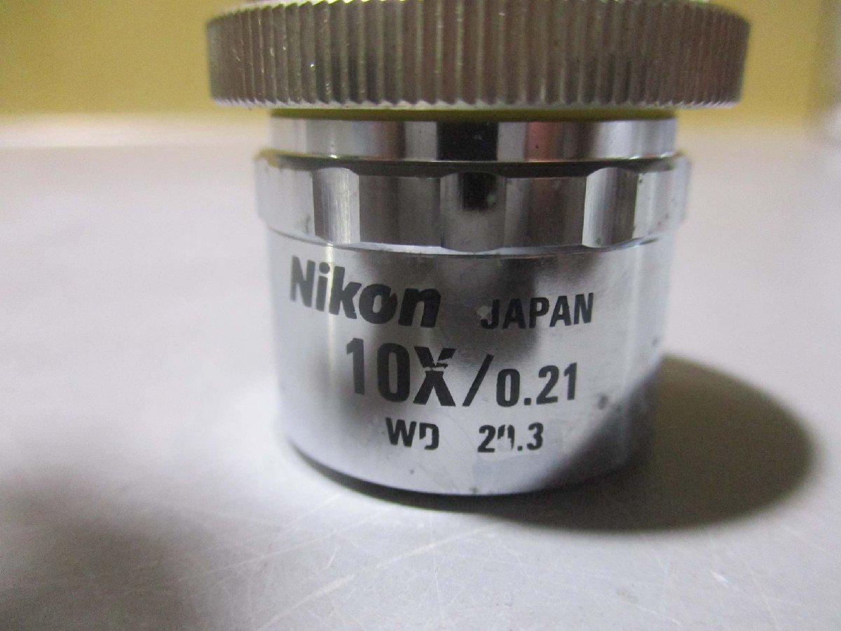 中古 NIKON 対物レンズ CF Plan 10X/0.21 WD 20.3 ∞ /0(R50824AA-D-A033)_画像2