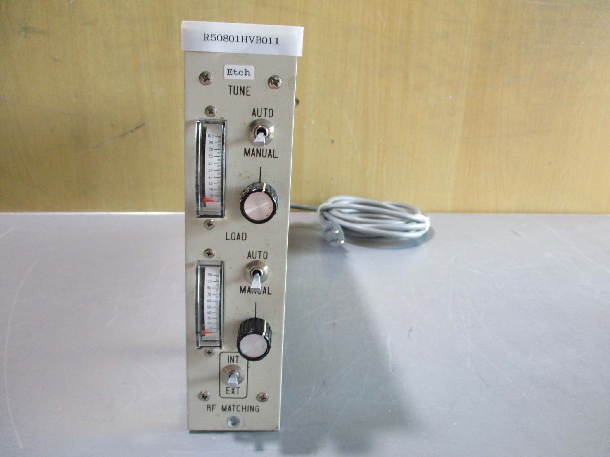中古 ANELVA RF MATCHING SCHEMATIC VSP-0660 ATC N0885(R50801HVB011)_画像1