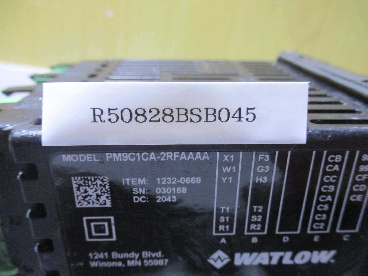 中古 WATLOW PM9C1CA-2RFAAAA デジタル温度コントローラー 2個(R50828BSB045)_画像2