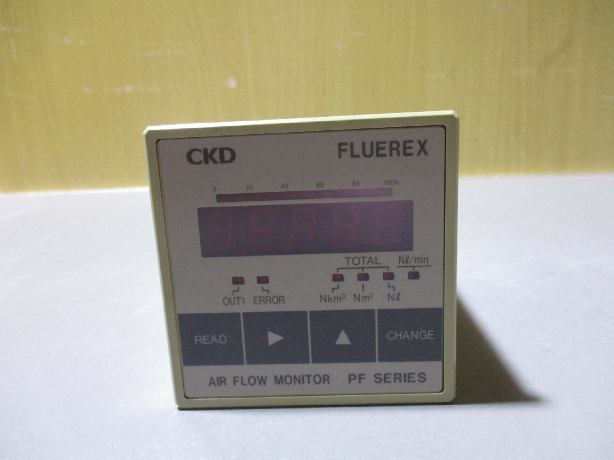 中古 CKD FLUEREX AIR FLOW MONITOR PFM8000D-A1(R50828BSB041)_画像5