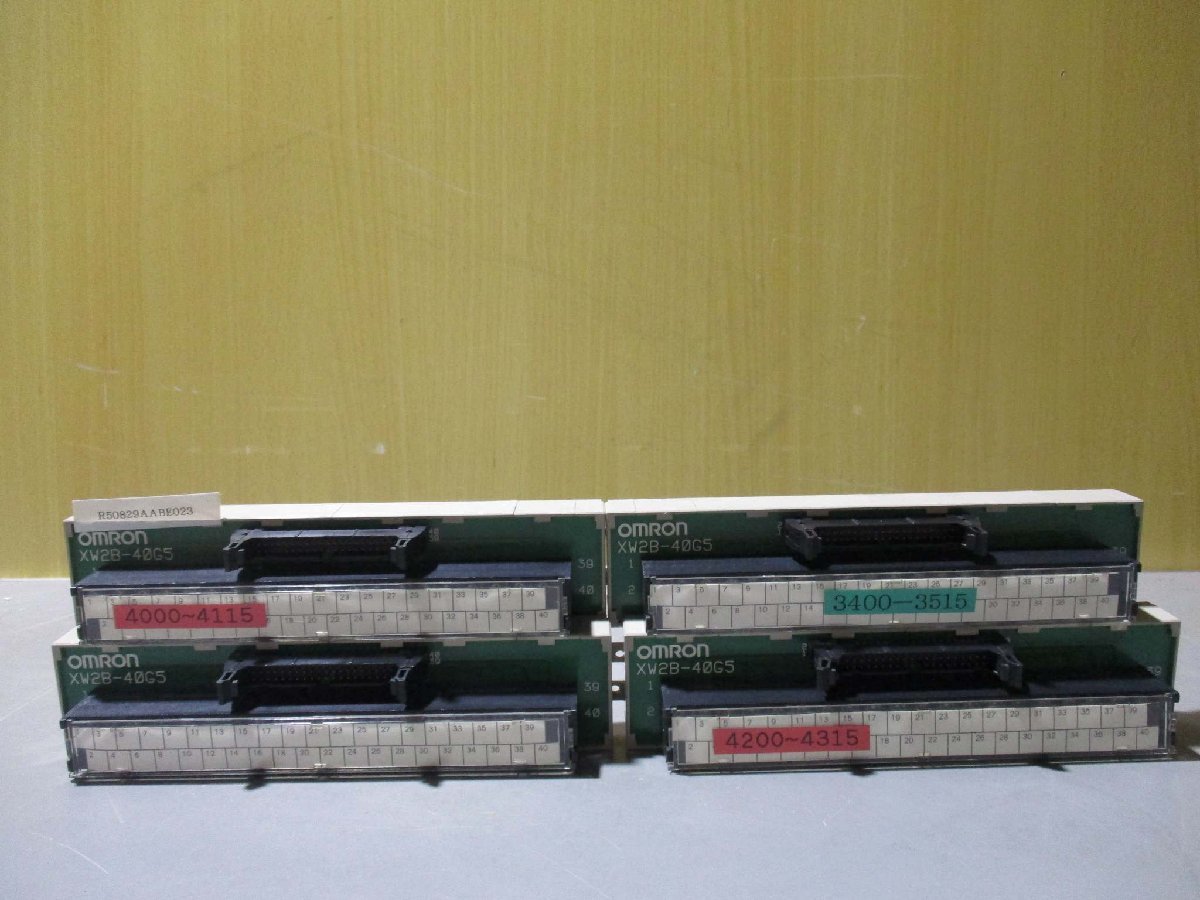 中古Omron Automation and Safety XW2B-40G5 コネクタ端子ユニット 4個(R50829AABE023)_画像1